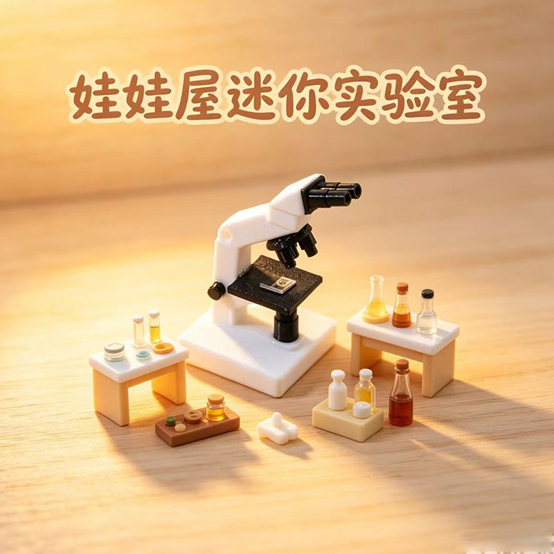 Dollhouse Miniature Microscope Model Toy
