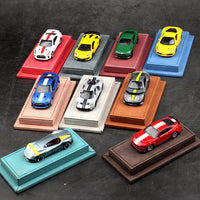 1/64 Diecast Car Model Display Case with Suede Leather Base and Acrylic Dust Cover