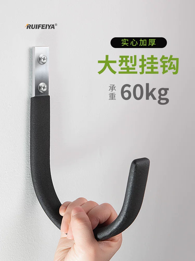 Heavy Duty Wall Mount Hose Hanger Garage Tool Organizer Large Iron Hook for Garden Water Pipes Cables