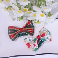 Christmas Series 3D Bow Pet Hair Clips for Yorkies and Small Dogs