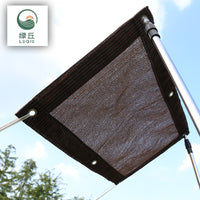 Brown 180gsm HDPE Sun Shade Net with Grommets for UV Protection