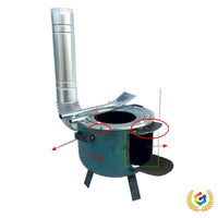 Portable Wood Burning Stove for Outdoor Heating and Cooking