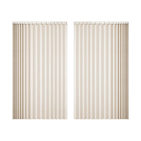 Punch-Free Wardrobe Curtain Cabinet Cover Folding Closet Drape Dustproof Waterproof for Doorless Wardrobes