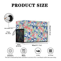 Sewing Machine Dust Cover with Tulip Print and Side Mesh
