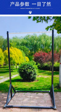 Adjustable Height Outdoor Pull-Up Bar with Mobile Base for Indoor/Outdoor Fitness