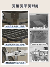 Jia Bang Shou Large Capacity Transparent Storage Box for Home, Toys, Car Trunk