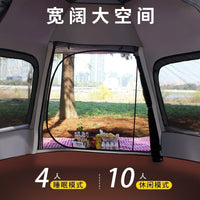 Portable Automatic Pop-Up Hexagonal Camping Tent for 5-8 People