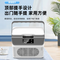 Portable Mini Fridge for Car & Home, Insulin Cooler, Medicine Storage, Dormitory Warmer, Dual-Use Refrigerator