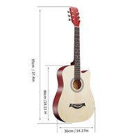 38-Inch Acoustic Guitar Practice Kit with Accessories
