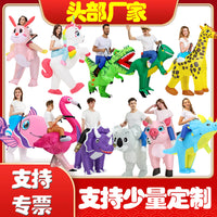 Inflatable Dinosaur Rider Costume for Halloween Easter Kids Performance