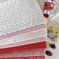 Ins-Style Star Plaid Dot Floral Flannel Fabric for DIY Crafts and Home Decor