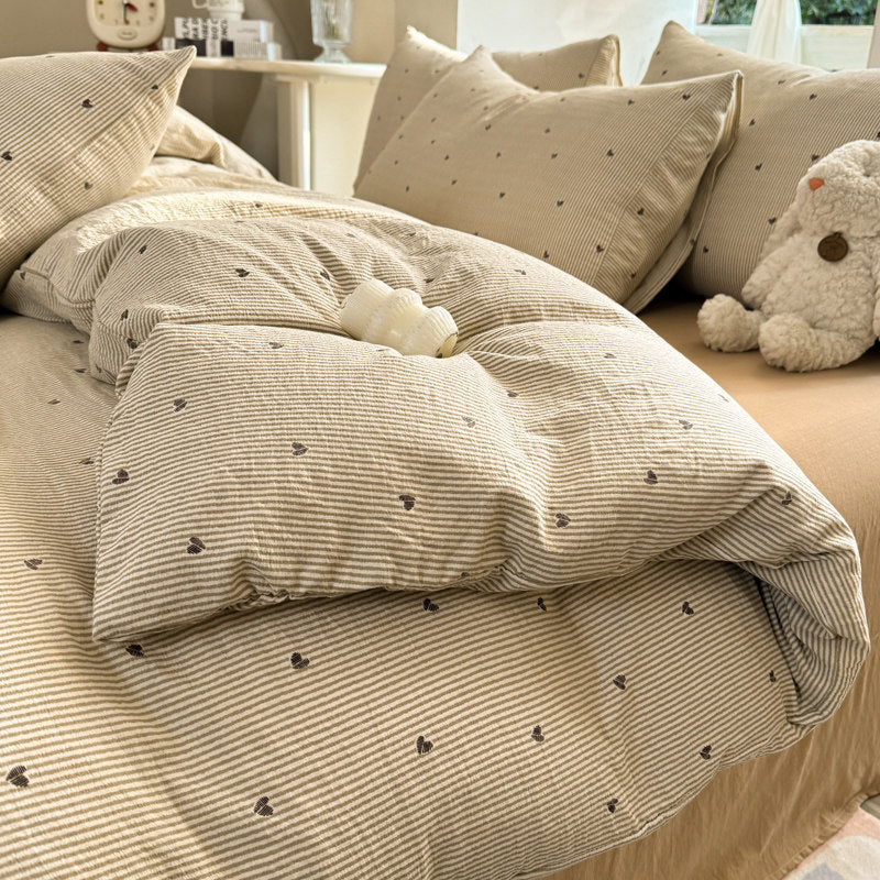 Double-Layer Gauze Duvet Cover Set, A-Class Infant-Friendly, Anti-Pilling & Fade-Resistant