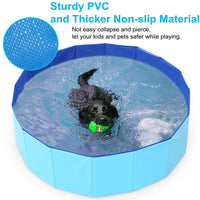Foldable Pet Swimming Pool & Bath Tub for Dogs and Cats