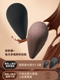 Orange Tang Divine Craft Beauty Blender Sponge, Super Soft, Non-Powder-Eating, Dual-Use for Wet/Dry Application