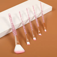 5-Piece Portable Makeup Brush Set for Foundation and Eyeshadow