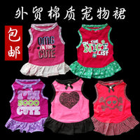 Cotton Teddy Dog Dress for Small to Medium Breeds - Summer Thin Pet Apparel