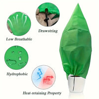 Thickened Plant Frost Protection Cover Winter Drawstring Anti-Freeze and Insect-Proof Plant Cover