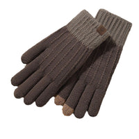 Alpaca Wool Knit Touchscreen Gloves for Women - Warm Winter Outdoor Cycling & Office Use