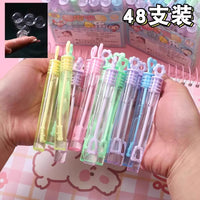 Mini Bubble Wands for Kids, Unbreakable Bubble Solution, Handheld Bubble Maker Toy for Boys and Girls