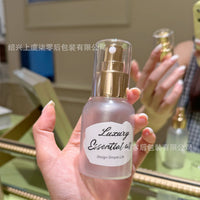 Frosted PET Spray Bottle with Gold Aluminum Fine Mist Sprayer for Essential Oils and Perfumes