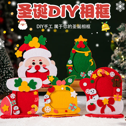DIY Christmas Felt Photo Frame Craft Kit for Kids