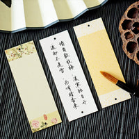 Chinese Style Blank Calligraphy Bookmarks for DIY Writing and Painting, 40-Pack