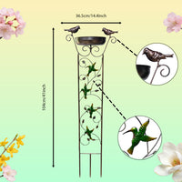 Garden Lawn Metal Bird Feeder Climbing Frame Yard Decoration Bird Bath