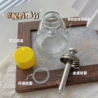 Nail Art Pump Dispenser Bottle for Alcohol and Remover, Leak-Proof Glass Container