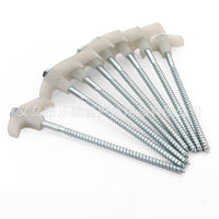 Carbon Steel Luminous Hexagon Ground Pegs for Tents - Electric Drill Compatible, Portable, Rotating Plastic Head
