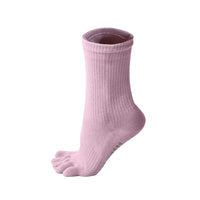 Non-Slip Yoga Pilates Toe Socks for Women, Breathable Five-Finger Athletic Socks for Fitness and Exercise