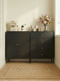 Iron Art Sideboard Storage Cabinet with Drawers for Living Room and Dining Room