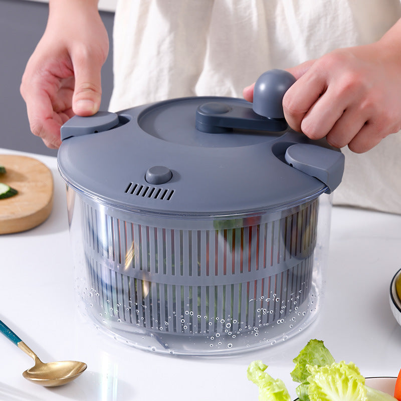 Multifunctional Vegetable Spinner and Slicer Set with Brake