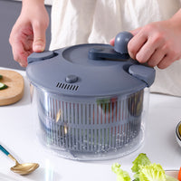 Multifunctional Vegetable Spinner and Slicer Set with Brake