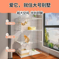 Multi-Level Cat Cage with Large Space for Indoor Cats