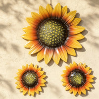 Metal Sunflower Wall Decor for Outdoor Garden and Home Balcony