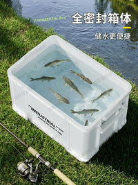 Outdoor Camping Car Trunk Storage Box with Wheels, Large Capacity Waterproof Organizer