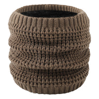 Unisex Fleece Lined Knit Neck Warmer Scarf for Winter Outdoor Activities