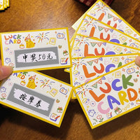 DIY Scratch-Off Birthday Cards, Handwritten Greeting Postcards for Couples & Students, Cartoon Cute Student Rewards