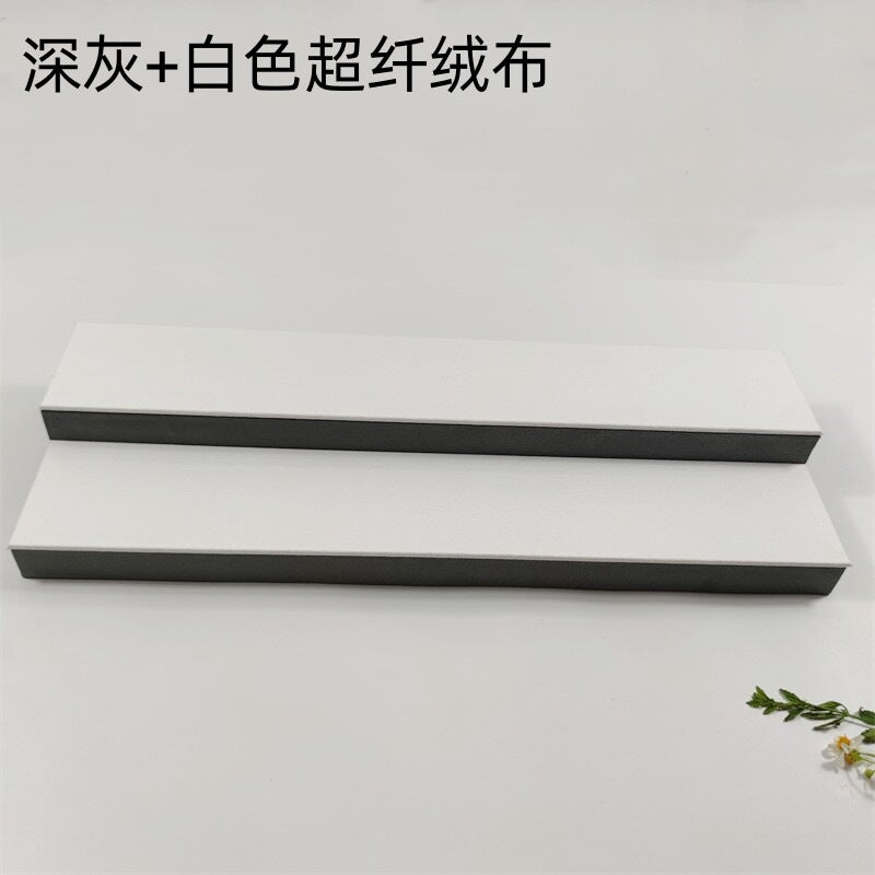 Two-Tier Jade Jewelry Display Stand Staircase Eyewear Bracelet Organizer for Live Broadcasts