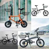 Quick Release Metal Bicycle Basket for Electric Scooters and Bikes - Front or Rear Mount