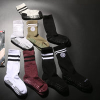 Non-Slip Yoga Pilates Barre Socks for Women, Mid-Calf High Grip Trampoline Indoor Floor Socks
