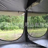 Upgraded 2-Room SUV Tailgate Tent with Mesh Windows and Extended Awning