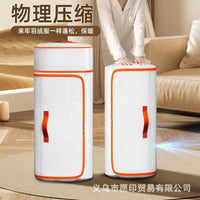 Cylindrical PVC Waterproof Moisture-proof Storage Bag for Clothes and Quilts, Compressible Large Capacity