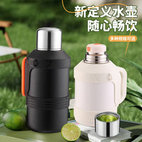 316 Stainless Steel Insulated Water Bottle with Handle for Travel and Outdoor Use
