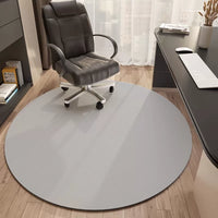 Solid Color Round Chair Mat for Hard Floors - Noise Reduction & Floor Protection