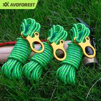 Aiwosen Self-Locking Guy Line Adjuster with Reflective Rope for Outdoor Camping Tents and Tarps