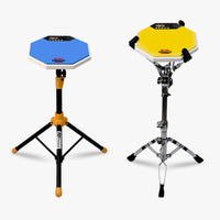 Hanqi 12-inch Silicone Drum Practice Pad for Beginners, Drum Set Training Pad, Snare Drum Stand Series