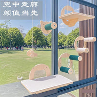 Window Mounted Cat Hammock Perch with Suction Cups - No-Drill Wall-Mounted Cat Bed