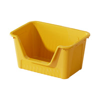 Extra Large Cat Litter Box with Lid and Anti-Splash Design, Odor Control Open Top Pet Litter Pan