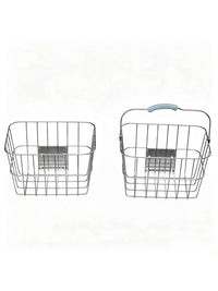 Stainless Steel Foldable Bicycle Basket for Brompton D7 D10 P8 Bikes, Quick Release Front Carrier for Pets and Storage